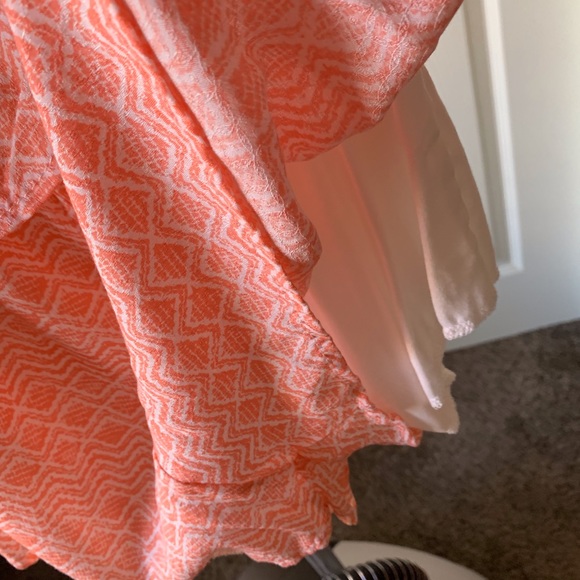 ✨ Orange/White Aztec Strapless Romper {PROMO ITEM} - Picture 3 of 5